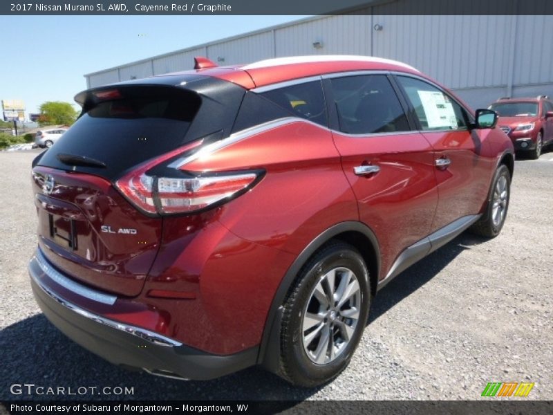 Cayenne Red / Graphite 2017 Nissan Murano SL AWD