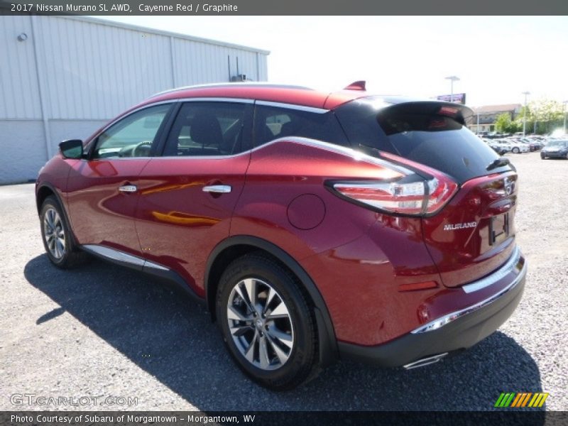 Cayenne Red / Graphite 2017 Nissan Murano SL AWD