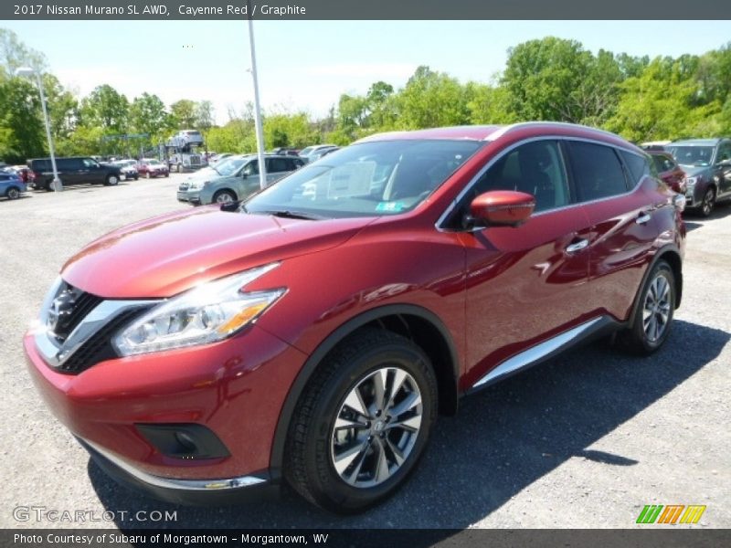 Cayenne Red / Graphite 2017 Nissan Murano SL AWD