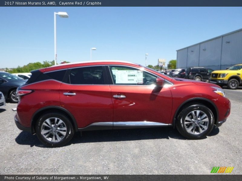 Cayenne Red / Graphite 2017 Nissan Murano SL AWD