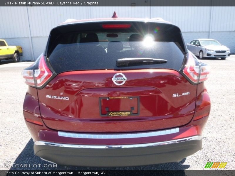 Cayenne Red / Graphite 2017 Nissan Murano SL AWD