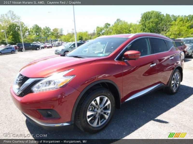 Cayenne Red / Graphite 2017 Nissan Murano SL AWD