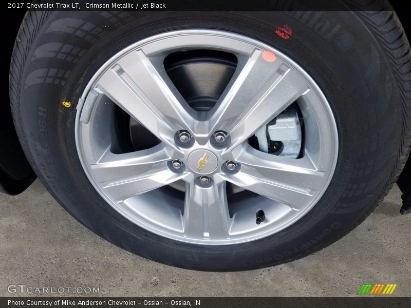Crimson Metallic / Jet Black 2017 Chevrolet Trax LT