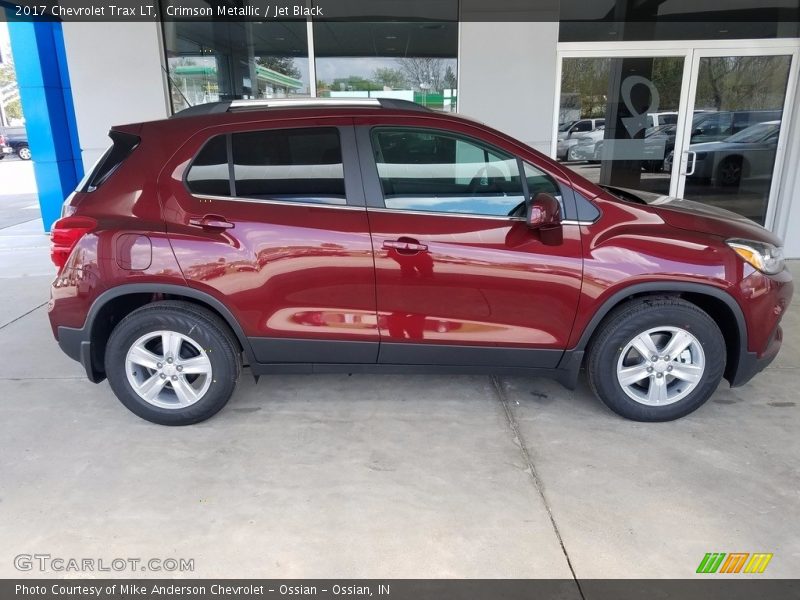 Crimson Metallic / Jet Black 2017 Chevrolet Trax LT