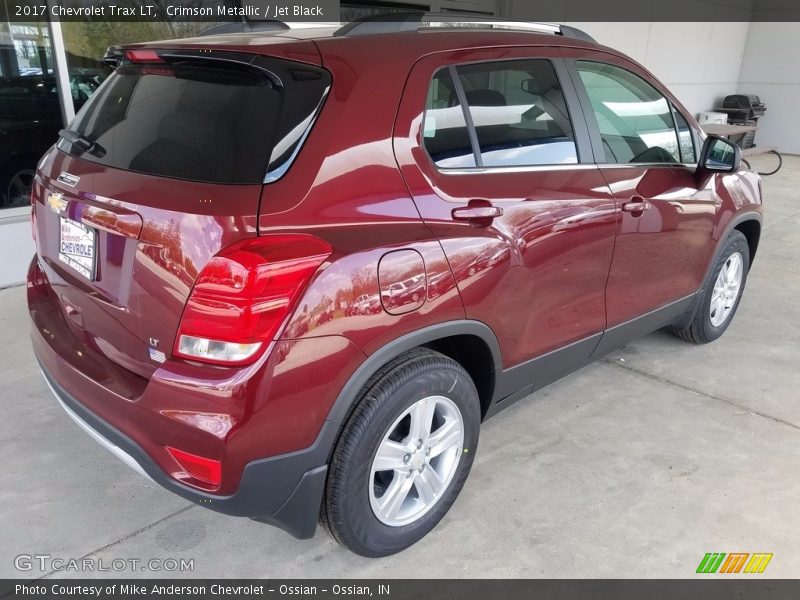 Crimson Metallic / Jet Black 2017 Chevrolet Trax LT