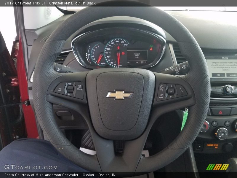 Crimson Metallic / Jet Black 2017 Chevrolet Trax LT
