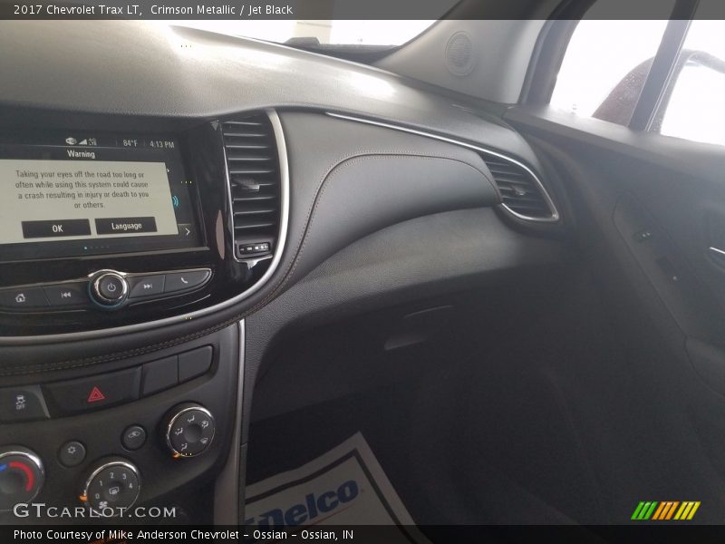 Crimson Metallic / Jet Black 2017 Chevrolet Trax LT