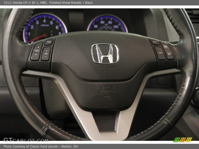 Polished Metal Metallic / Black 2011 Honda CR-V EX-L 4WD