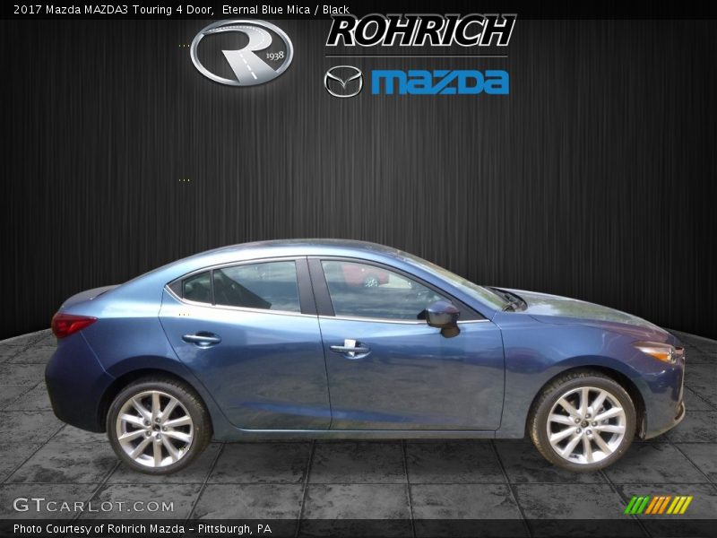 Eternal Blue Mica / Black 2017 Mazda MAZDA3 Touring 4 Door