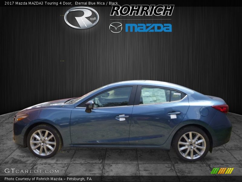 Eternal Blue Mica / Black 2017 Mazda MAZDA3 Touring 4 Door