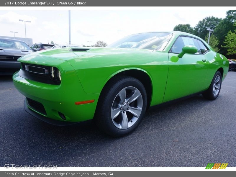 Green Go / Black 2017 Dodge Challenger SXT