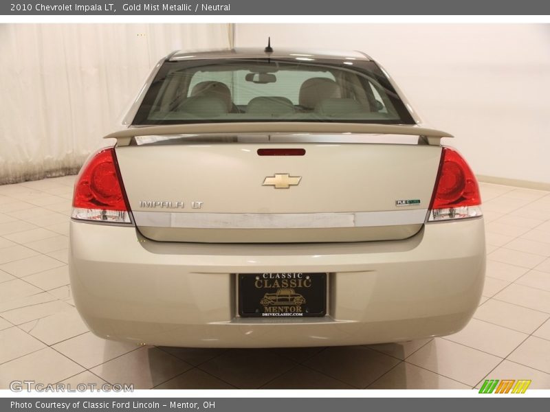 Gold Mist Metallic / Neutral 2010 Chevrolet Impala LT