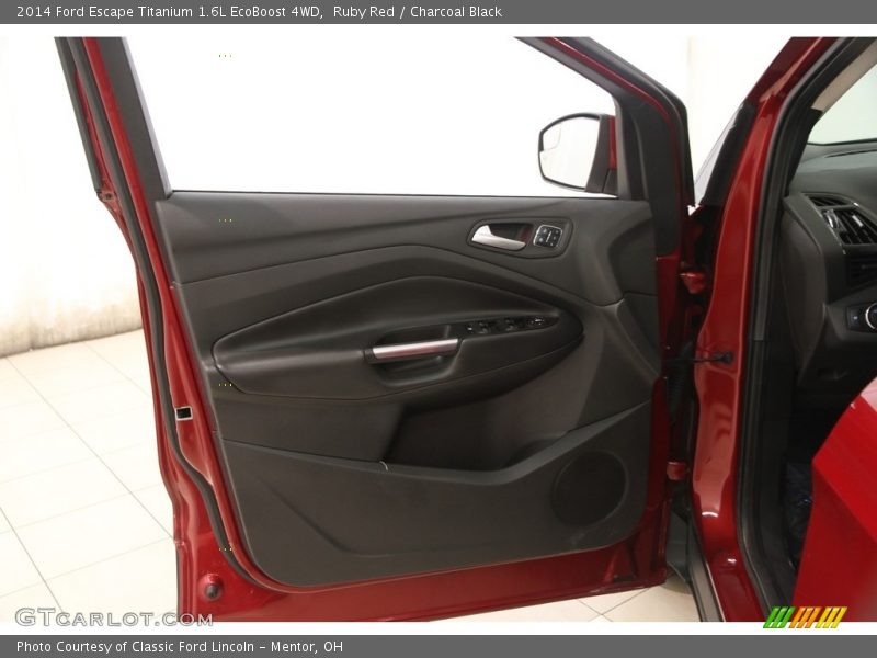 Ruby Red / Charcoal Black 2014 Ford Escape Titanium 1.6L EcoBoost 4WD