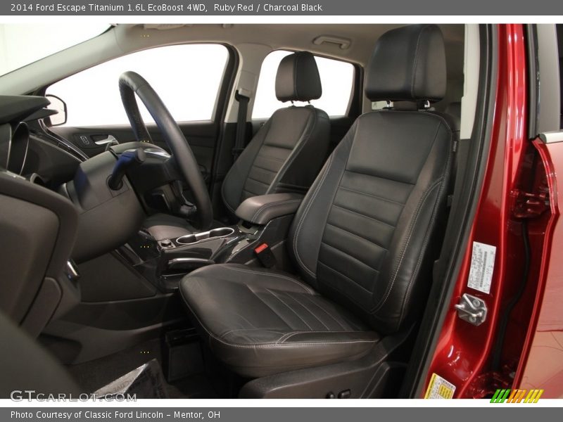 Ruby Red / Charcoal Black 2014 Ford Escape Titanium 1.6L EcoBoost 4WD
