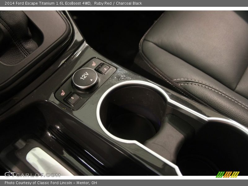 Ruby Red / Charcoal Black 2014 Ford Escape Titanium 1.6L EcoBoost 4WD
