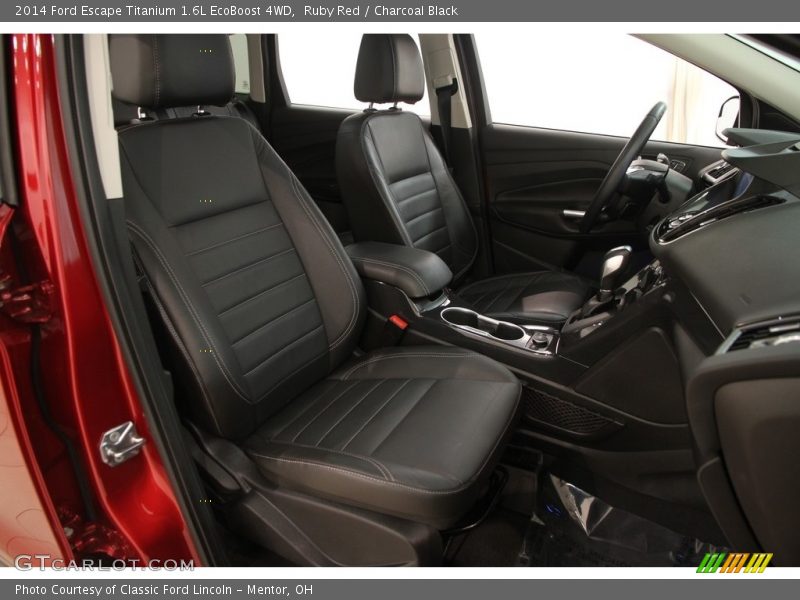 Ruby Red / Charcoal Black 2014 Ford Escape Titanium 1.6L EcoBoost 4WD