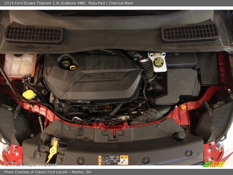 Ruby Red / Charcoal Black 2014 Ford Escape Titanium 1.6L EcoBoost 4WD