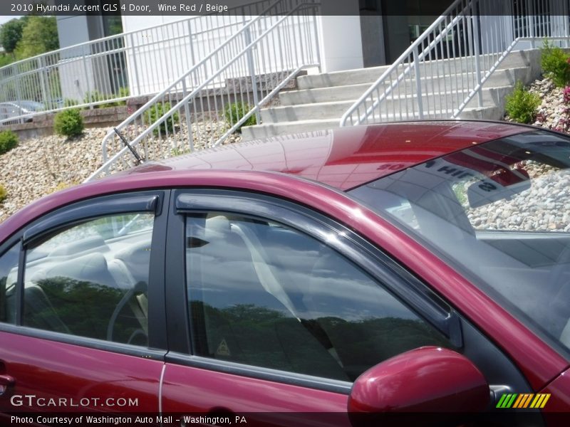 Wine Red / Beige 2010 Hyundai Accent GLS 4 Door