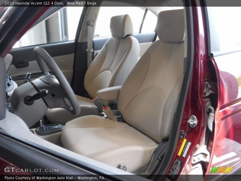 Wine Red / Beige 2010 Hyundai Accent GLS 4 Door