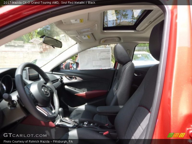 Soul Red Metallic / Black 2017 Mazda CX-3 Grand Touring AWD