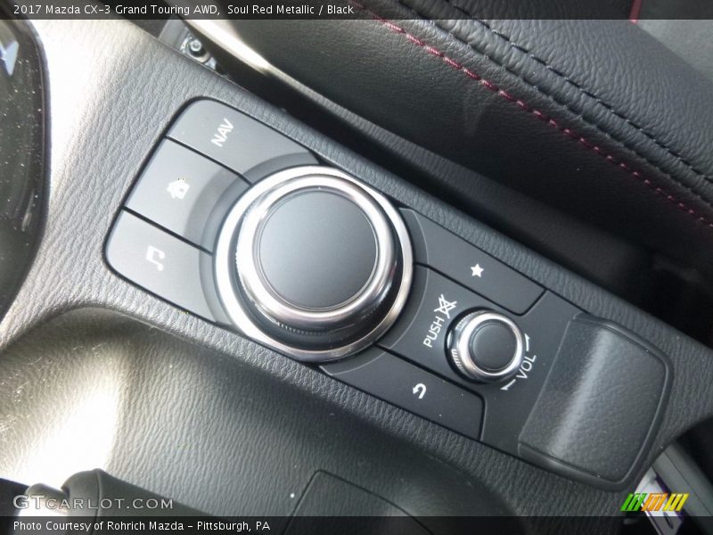 Soul Red Metallic / Black 2017 Mazda CX-3 Grand Touring AWD
