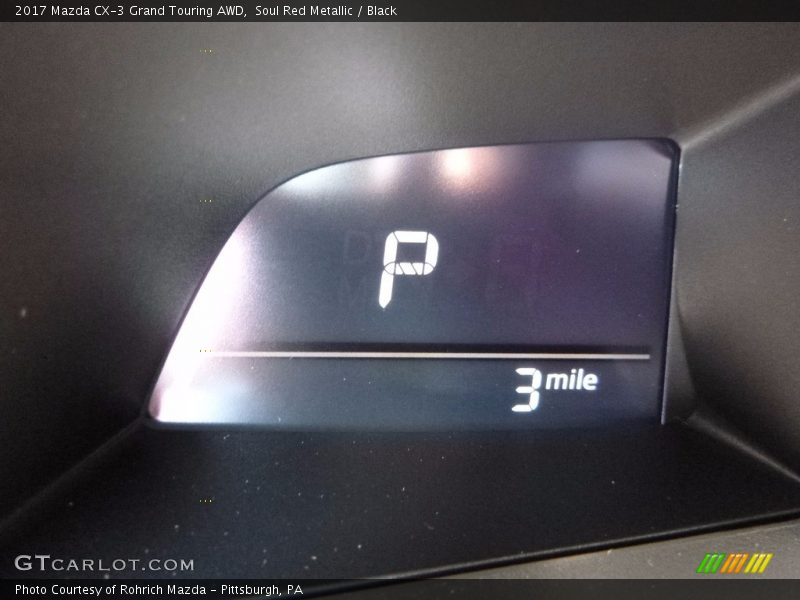 Soul Red Metallic / Black 2017 Mazda CX-3 Grand Touring AWD