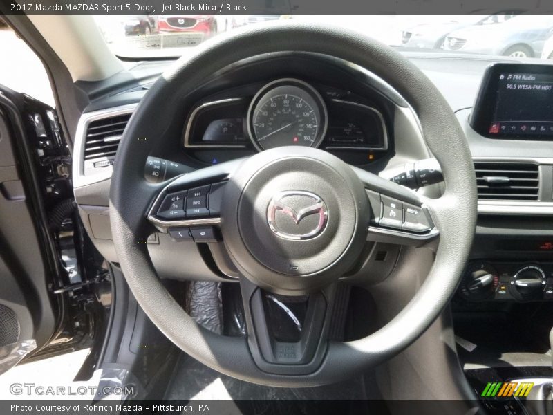 Jet Black Mica / Black 2017 Mazda MAZDA3 Sport 5 Door