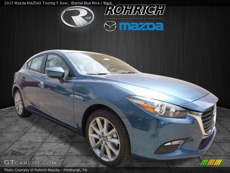 Eternal Blue Mica / Black 2017 Mazda MAZDA3 Touring 5 Door