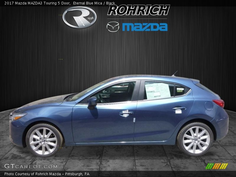 Eternal Blue Mica / Black 2017 Mazda MAZDA3 Touring 5 Door