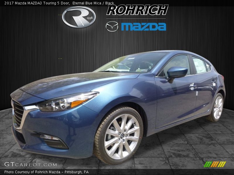 Eternal Blue Mica / Black 2017 Mazda MAZDA3 Touring 5 Door