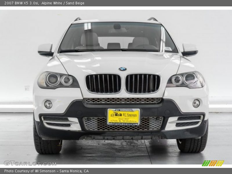 Alpine White / Sand Beige 2007 BMW X5 3.0si