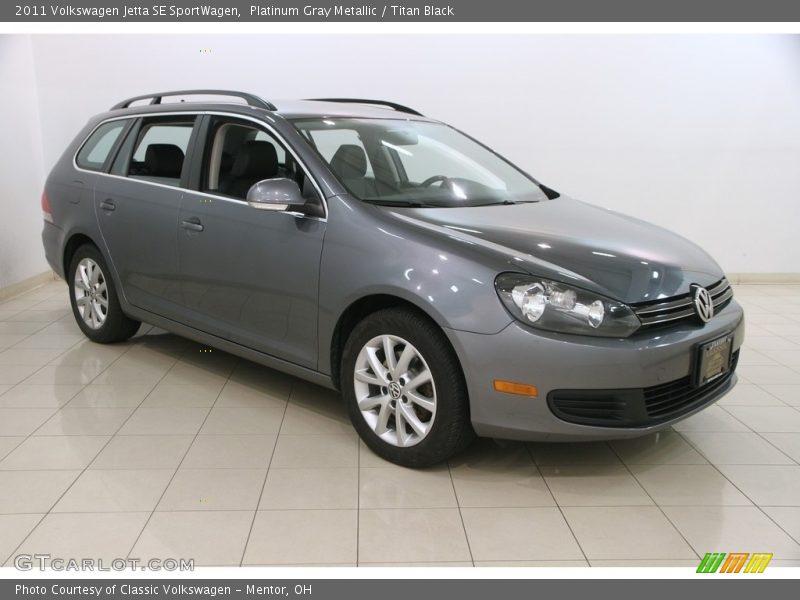 Platinum Gray Metallic / Titan Black 2011 Volkswagen Jetta SE SportWagen