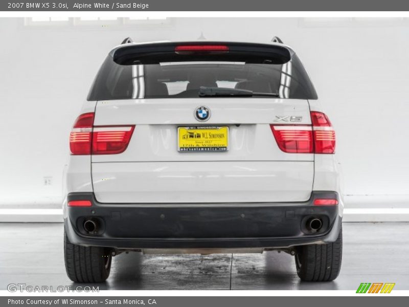 Alpine White / Sand Beige 2007 BMW X5 3.0si