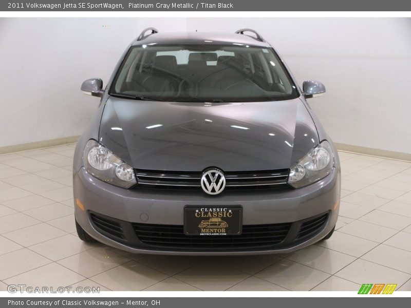 Platinum Gray Metallic / Titan Black 2011 Volkswagen Jetta SE SportWagen