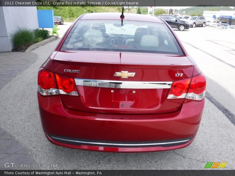 Crystal Red Metallic Tintcoat / Cocoa/Light Neutral 2013 Chevrolet Cruze LTZ