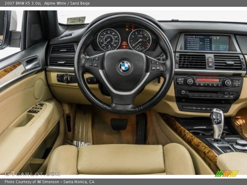 Alpine White / Sand Beige 2007 BMW X5 3.0si