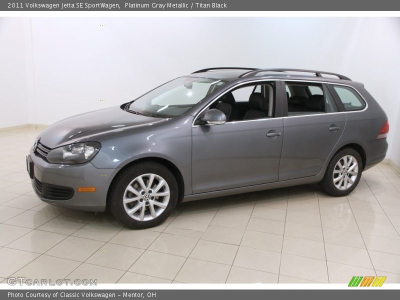 Platinum Gray Metallic / Titan Black 2011 Volkswagen Jetta SE SportWagen