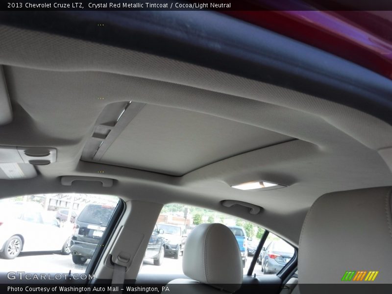 Crystal Red Metallic Tintcoat / Cocoa/Light Neutral 2013 Chevrolet Cruze LTZ