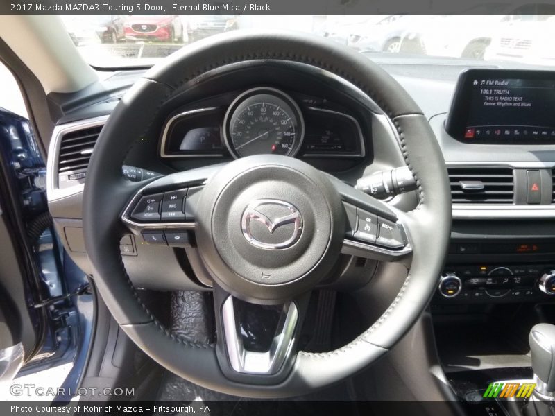 Eternal Blue Mica / Black 2017 Mazda MAZDA3 Touring 5 Door