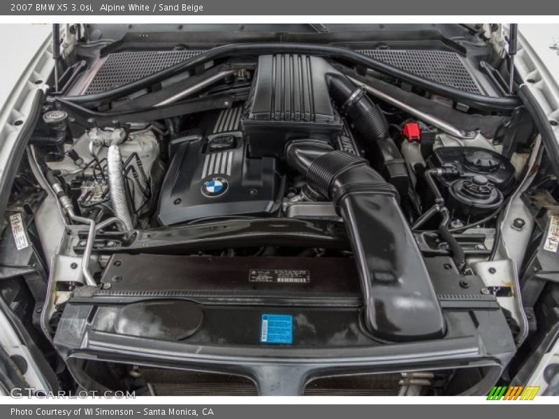 Alpine White / Sand Beige 2007 BMW X5 3.0si