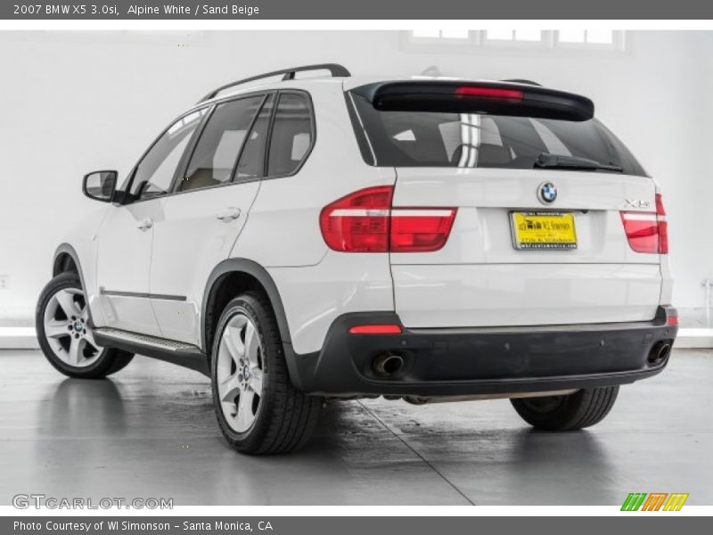 Alpine White / Sand Beige 2007 BMW X5 3.0si