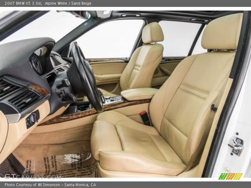 Alpine White / Sand Beige 2007 BMW X5 3.0si