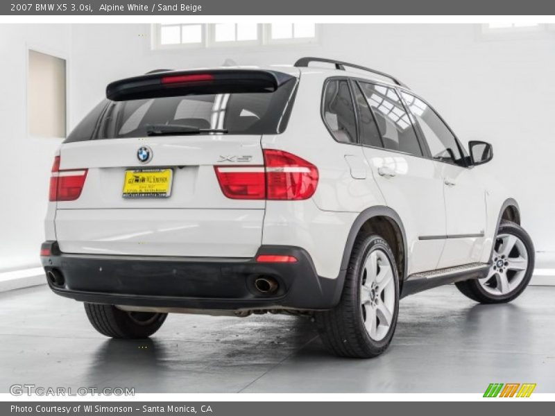 Alpine White / Sand Beige 2007 BMW X5 3.0si