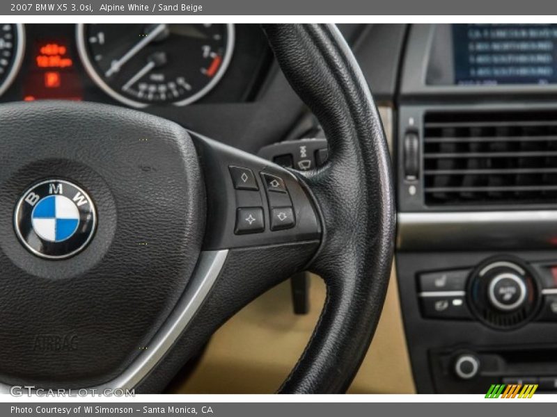 Alpine White / Sand Beige 2007 BMW X5 3.0si