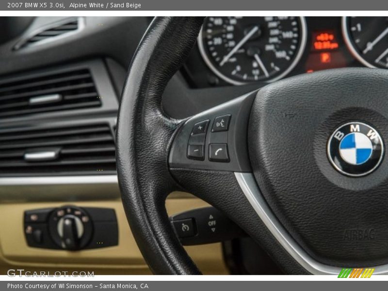 Alpine White / Sand Beige 2007 BMW X5 3.0si