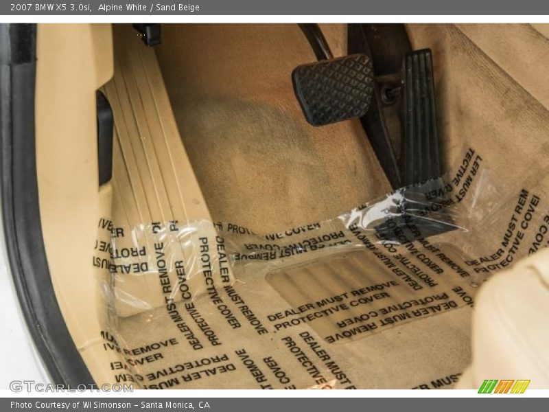 Alpine White / Sand Beige 2007 BMW X5 3.0si