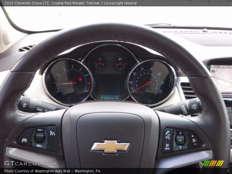 Crystal Red Metallic Tintcoat / Cocoa/Light Neutral 2013 Chevrolet Cruze LTZ