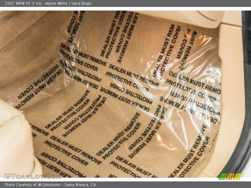 Alpine White / Sand Beige 2007 BMW X5 3.0si