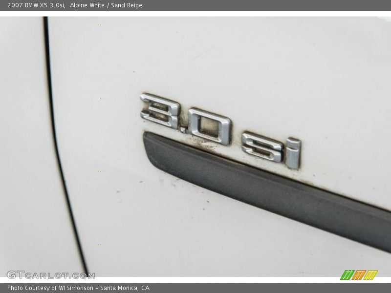 Alpine White / Sand Beige 2007 BMW X5 3.0si