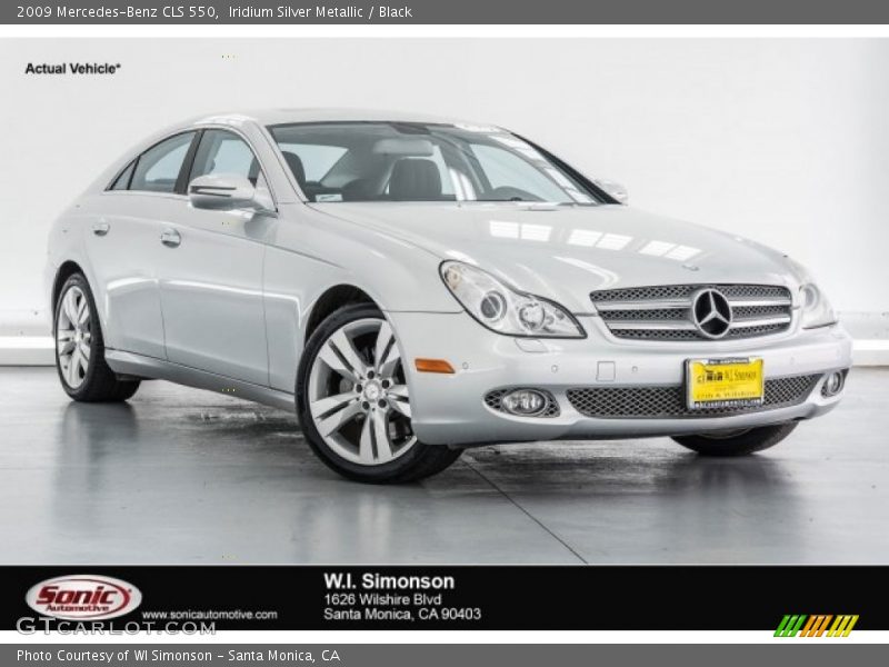Iridium Silver Metallic / Black 2009 Mercedes-Benz CLS 550